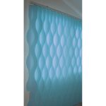 Jaluzele ondulate EDEN 119 BLEU - jaluzele verticale geam