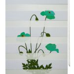Roleta zebra standard w central 3 verde imprimat pe fata - rolete zi noapte