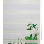 Roleta zebra standard w de colt 1 turcoaz imprimat pe fata - rolete zi noapte