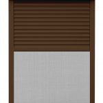 Rulouri exterioare aluminiu cu plasa incorporata lamela 39 mm maro plasa rulou - obloane exterioare aluminiu