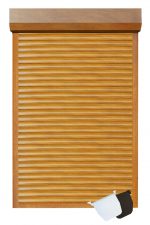 Rulouri exterioare aluminiu lamela 39 mm stejar auriu - jaluzele exterioare aluminiu