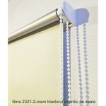 Rolete standard 17 mm Nina 2321-2-crem-blackout verso argintiu-rulouri geam - imagine 2
