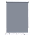 Rolete standard 17 mm Nina 2321-6-gri inchis-blackout verso argintiu-rulouri geam - imagine 2