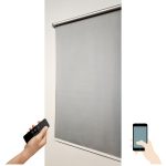 Rolete standard electrice Nina 2321-3-gri-blackout verso argintiu- rolete geam