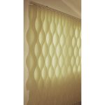Jaluzele ondulate Nina 2330-2-crem-semiopac- jaluzele verticale geam