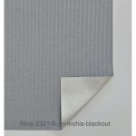 Rolete standard electrice Nina 2321-6-gri inchis-blackout verso argintiu- rolete geam - imagine 2