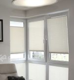 Jaluzele plisate Dallas Alb Semiopac 1001 - imagine 3
